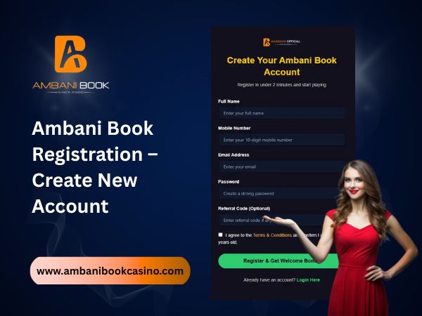 Ambani Book Registration – Create New Account